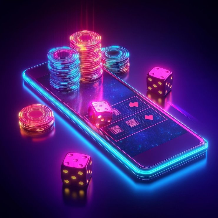 Pengguna membaca panduan Ezugi mobile